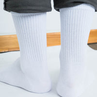 Plain White Sport Socks