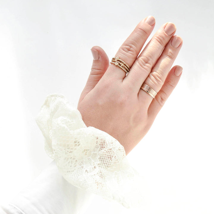 White Scrunchie with Lace