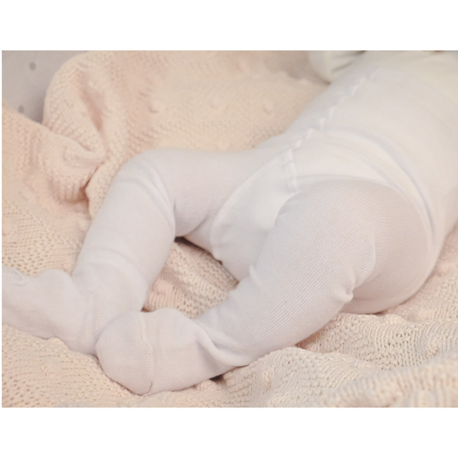 Baby plain cotton tights