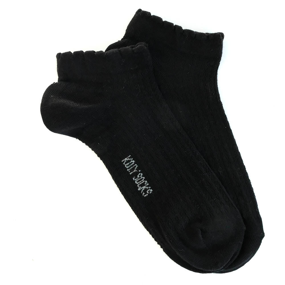 Hollow out plain women socks