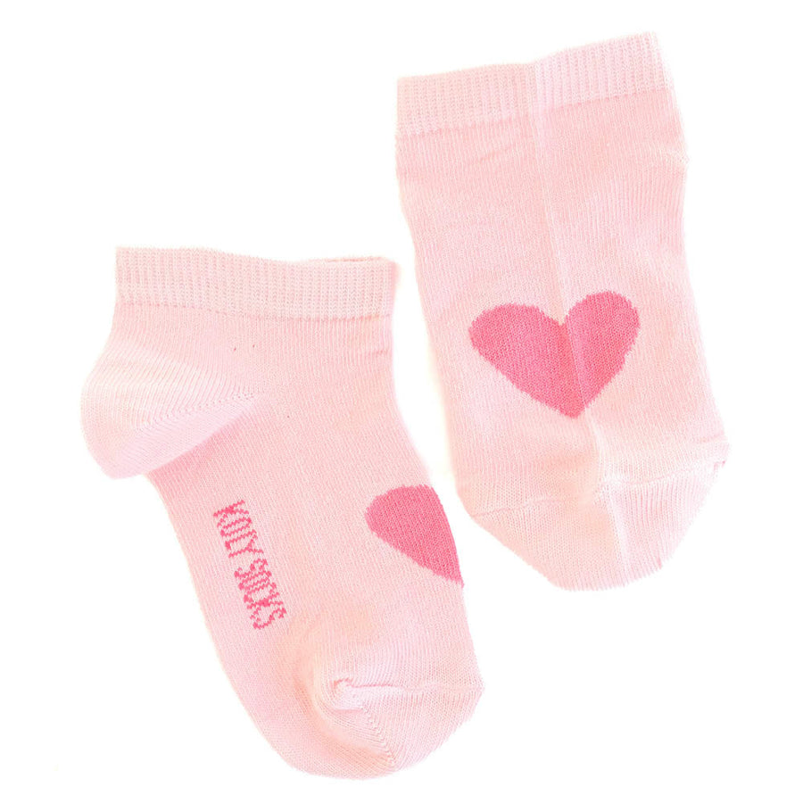 Big heart ankle socks