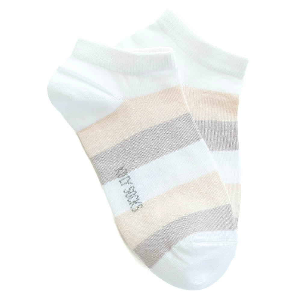 Women long stripes ankle socks