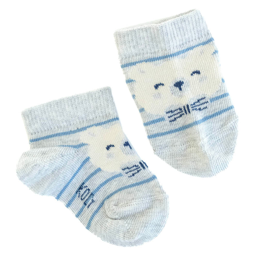 Mr Bear baby ankle socks