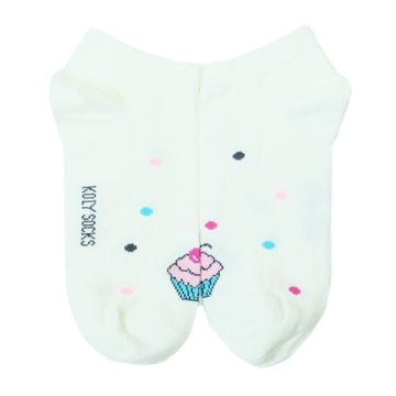 Sweet cupcake ankle socks