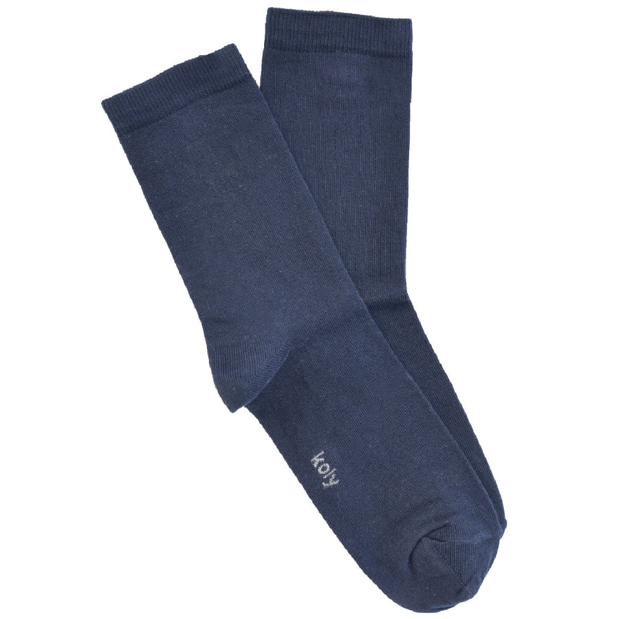 Plain Navy Blue Socks Babies