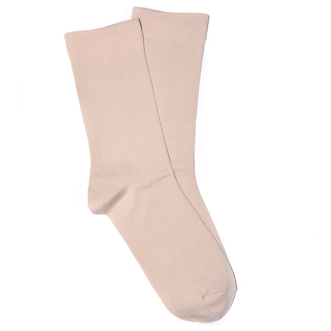 Plain Beige Socks Men