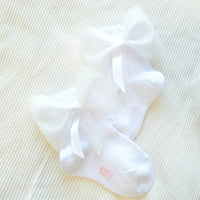 Formal Socks M3 Tulle bow with Satin ribbon