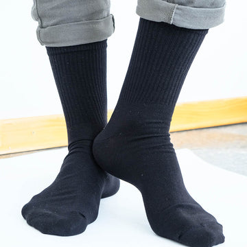 Plain Black Sport Socks