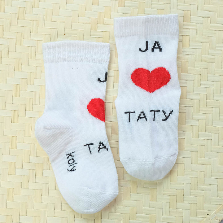 I Love Dad Socks