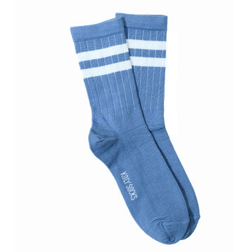 Blue Two Stripes Socks
