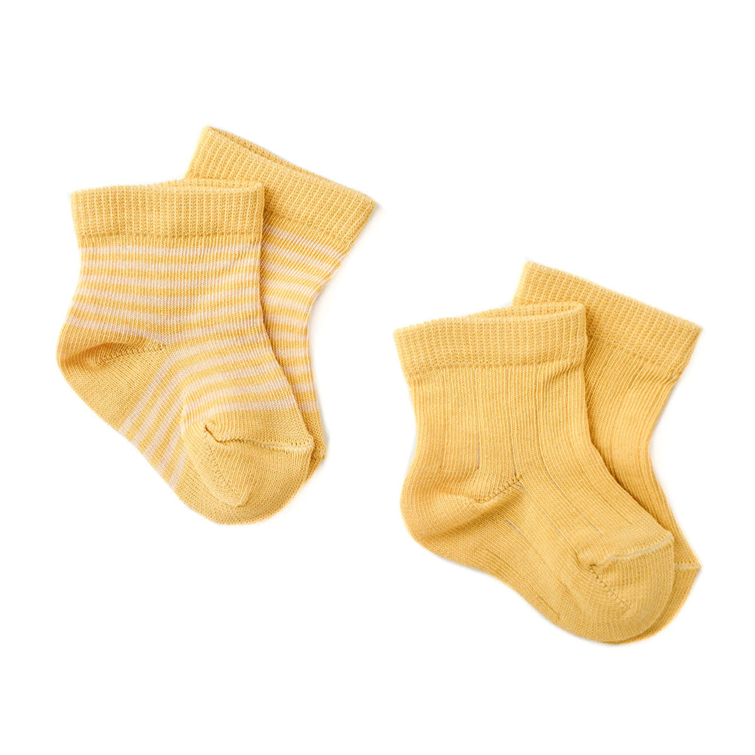 Two Baby Socks with Stripes