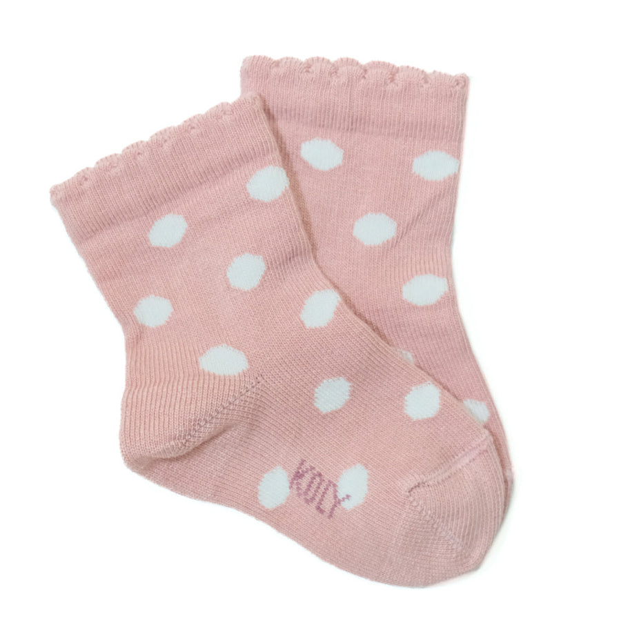 Old Rose dots socks