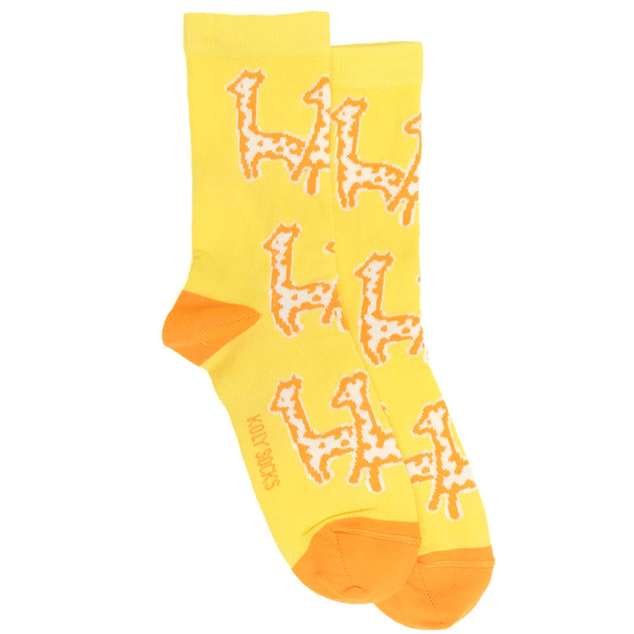 Yellow Giraffe Socks